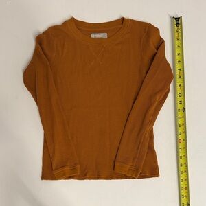 Everlane Orange Long Sleeve Top thermal